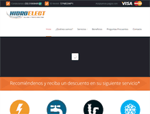Tablet Screenshot of hidroelect.com